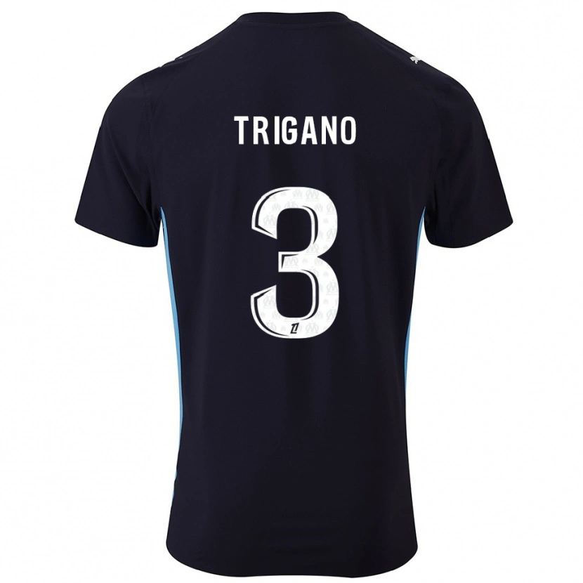 Danxen Kid Paolo Trigano #3 Black Sky Blue Away Jersey 2025/26 T-Shirt