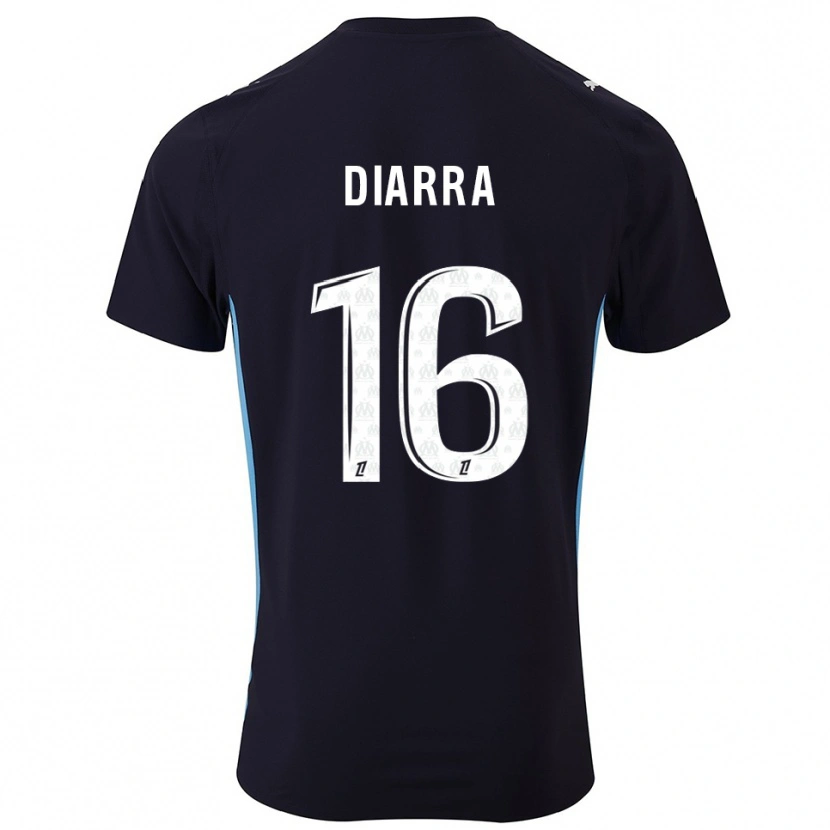Danxen Kid Cheick Diarra #16 Black Sky Blue Away Jersey 2025/26 T-Shirt