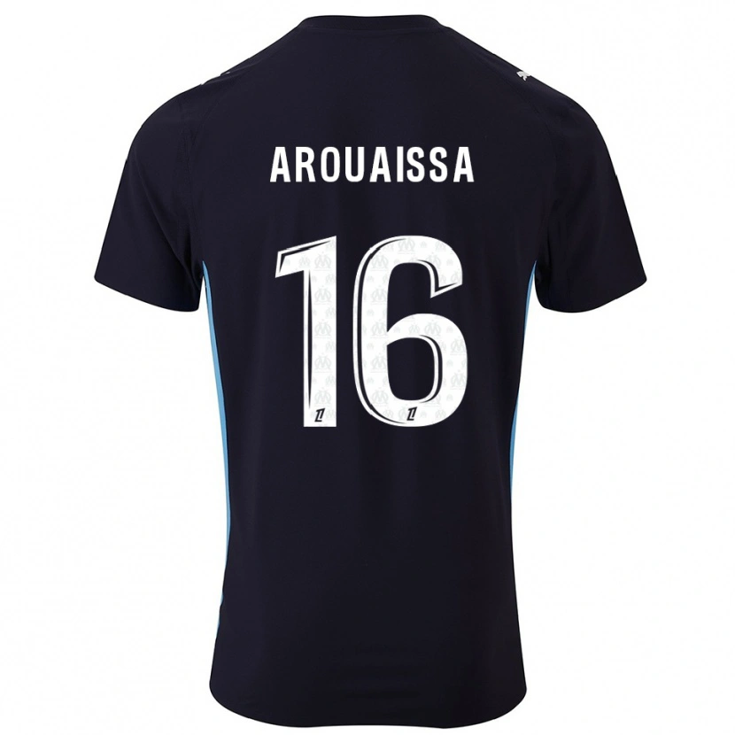 Danxen Kid Ines Arouaissa #16 Black Sky Blue Away Jersey 2025/26 T-Shirt