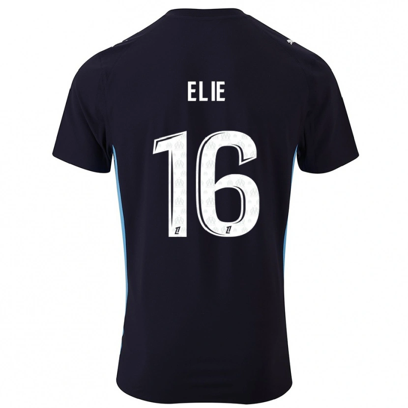 Danxen Kid Anaïs Elie #16 Black Sky Blue Away Jersey 2025/26 T-Shirt