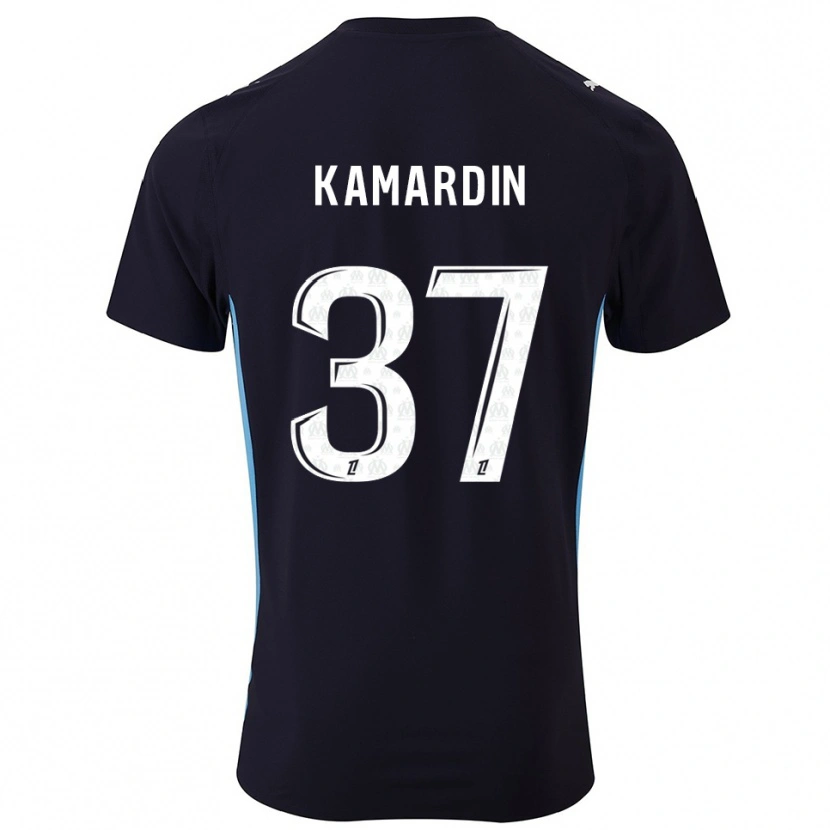 Danxen Kid Aaron Kamardin #37 Black Sky Blue Away Jersey 2025/26 T-Shirt