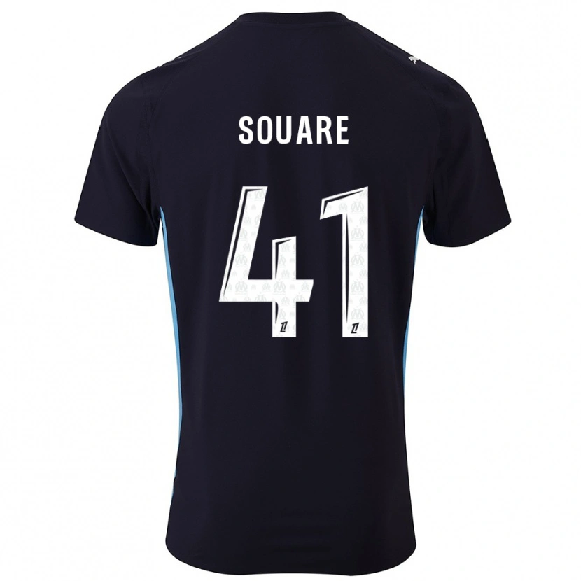 Danxen Kid Cheick Souare #41 Black Sky Blue Away Jersey 2025/26 T-Shirt