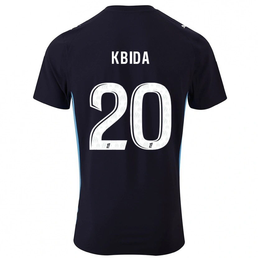 Danxen Kid Ines Kbida #20 Black Sky Blue Away Jersey 2025/26 T-Shirt