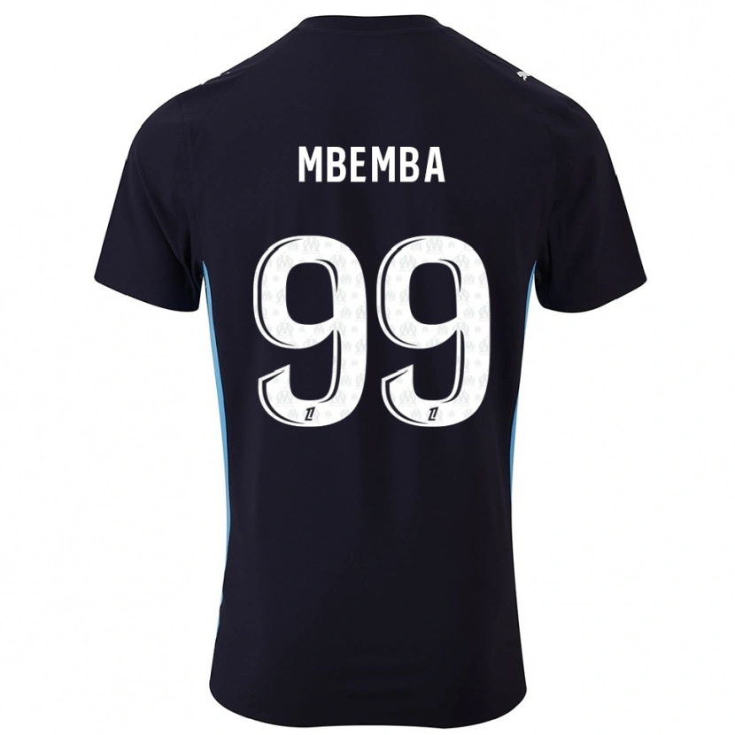 Danxen Kid Chancel Mbemba #99 Black Sky Blue Away Jersey 2025/26 T-Shirt