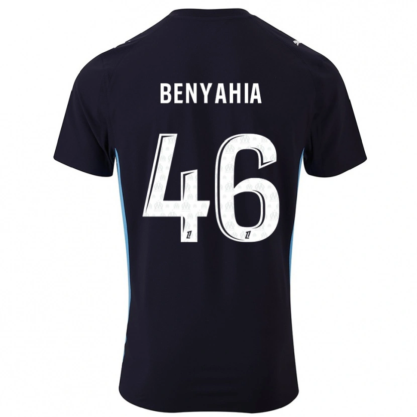 Danxen Kid Aylan Benyahia-Tani #46 Black Sky Blue Away Jersey 2025/26 T-Shirt