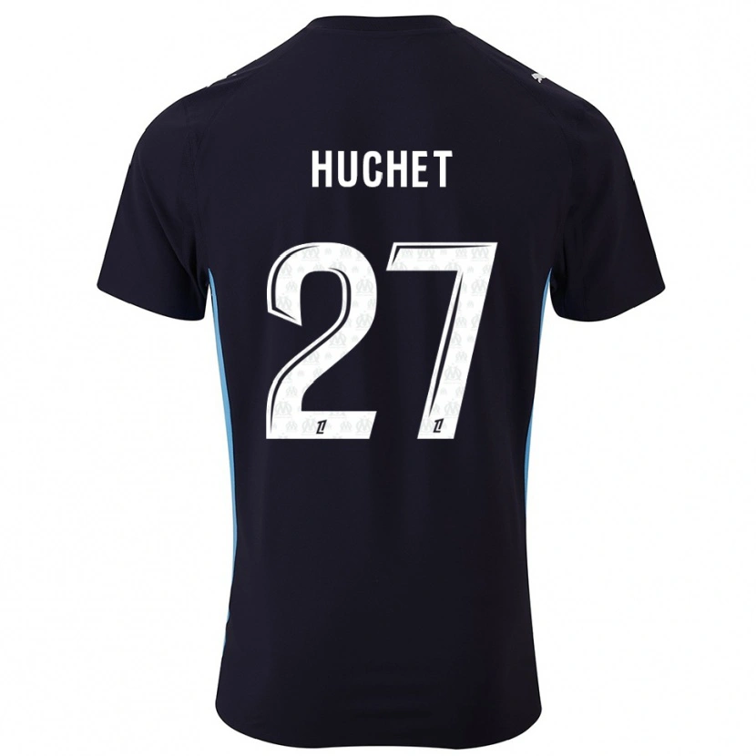 Danxen Kid Sarah Huchet #27 Black Sky Blue Away Jersey 2025/26 T-Shirt
