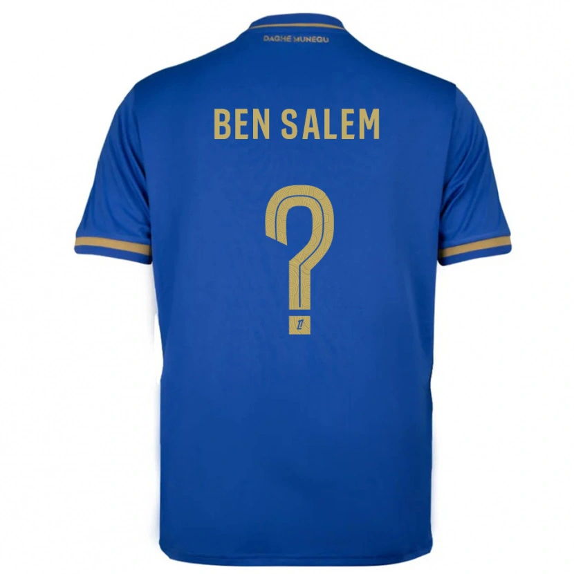 Danxen Kid Oualid Ben Salem #0 Blue Gold Away Jersey 2025/26 T-Shirt
