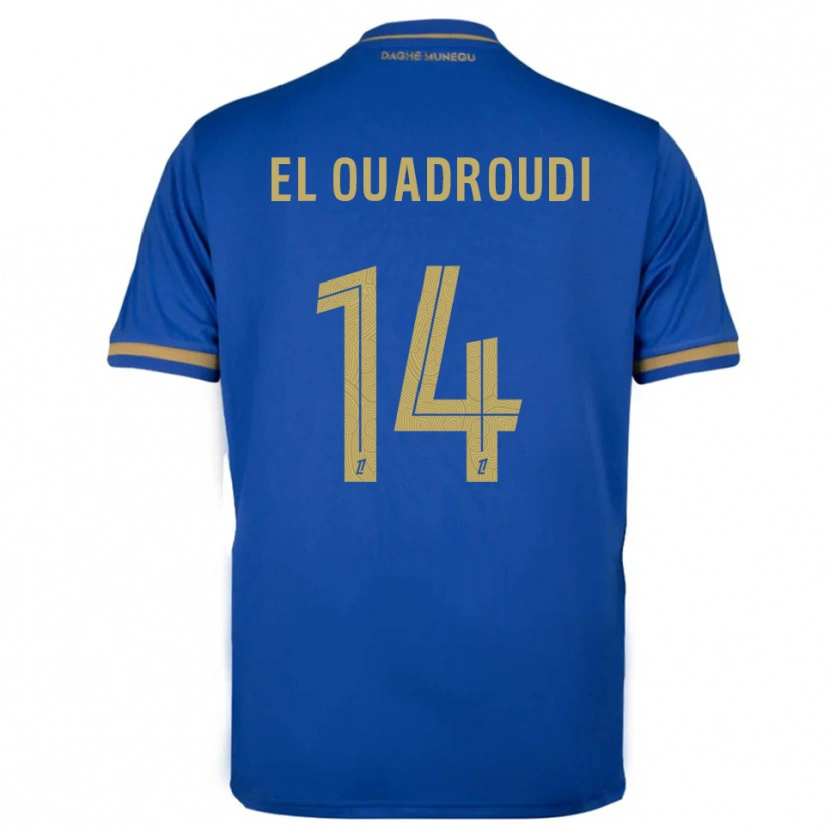 Danxen Kid Imrane El Ouaroudi #14 Blue Gold Away Jersey 2025/26 T-Shirt