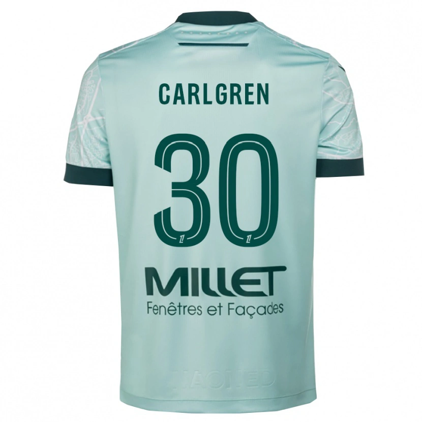 Danxen Kid Patrik Carlgren #30 Green White Away Jersey 2025/26 T-Shirt