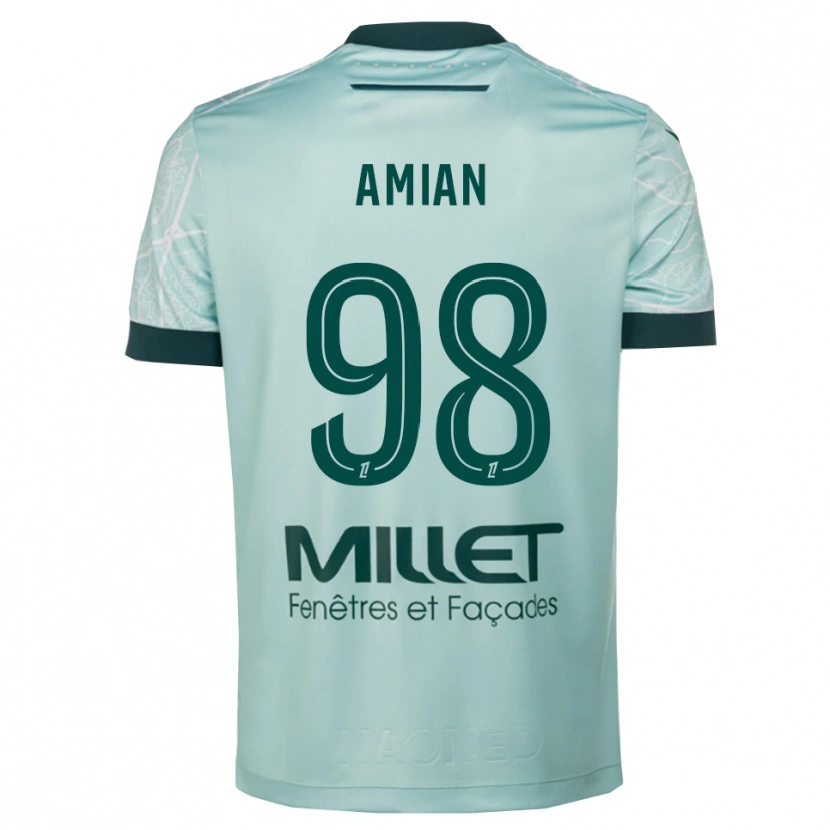 Danxen Kid Kelvin Amian #98 Green White Away Jersey 2025/26 T-Shirt