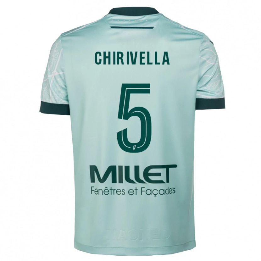 Danxen Kid Pedro Chirivella #5 Green White Away Jersey 2025/26 T-Shirt