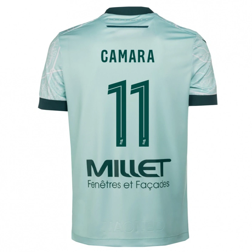 Danxen Kid Aboubacar Camara #11 Green White Away Jersey 2025/26 T-Shirt