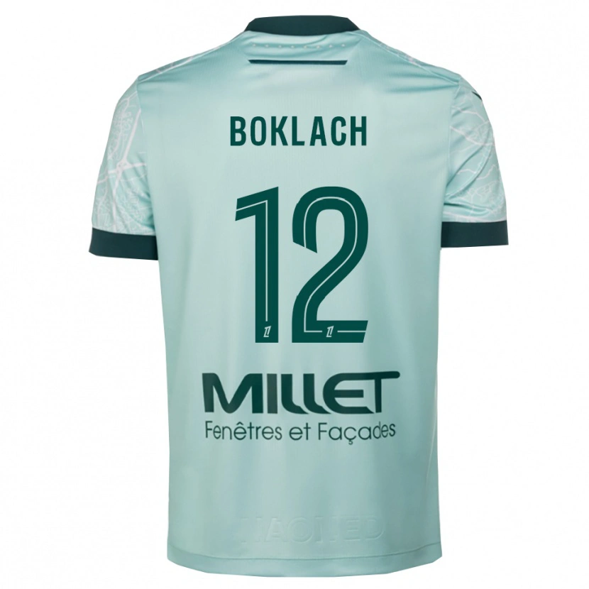 Danxen Kid Kateryna Boklach #12 Green White Away Jersey 2025/26 T-Shirt