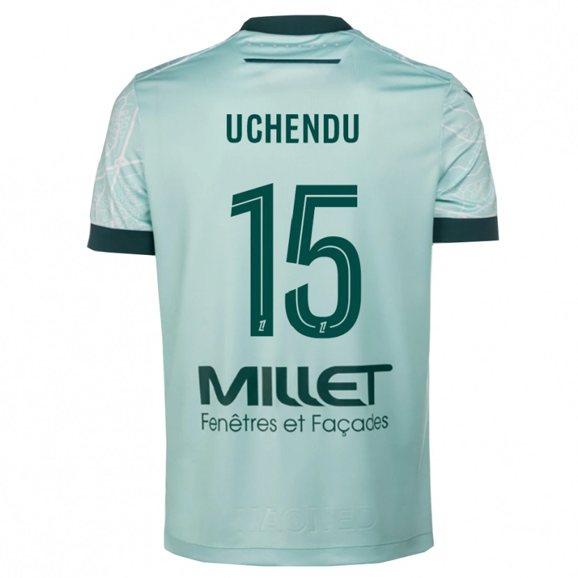Danxen Kid Chinaza Uchendu #15 Green White Away Jersey 2025/26 T-Shirt