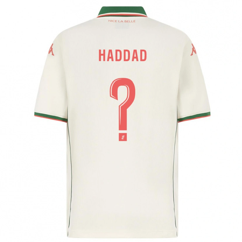 Danxen Kid Yacine Haddad #0 White Green Away Jersey 2025/26 T-Shirt
