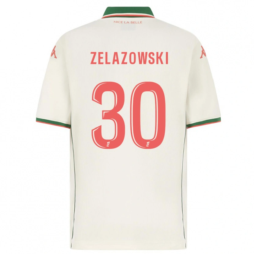 Danxen Kid Bartosz Zelazowski #30 White Green Away Jersey 2025/26 T-Shirt