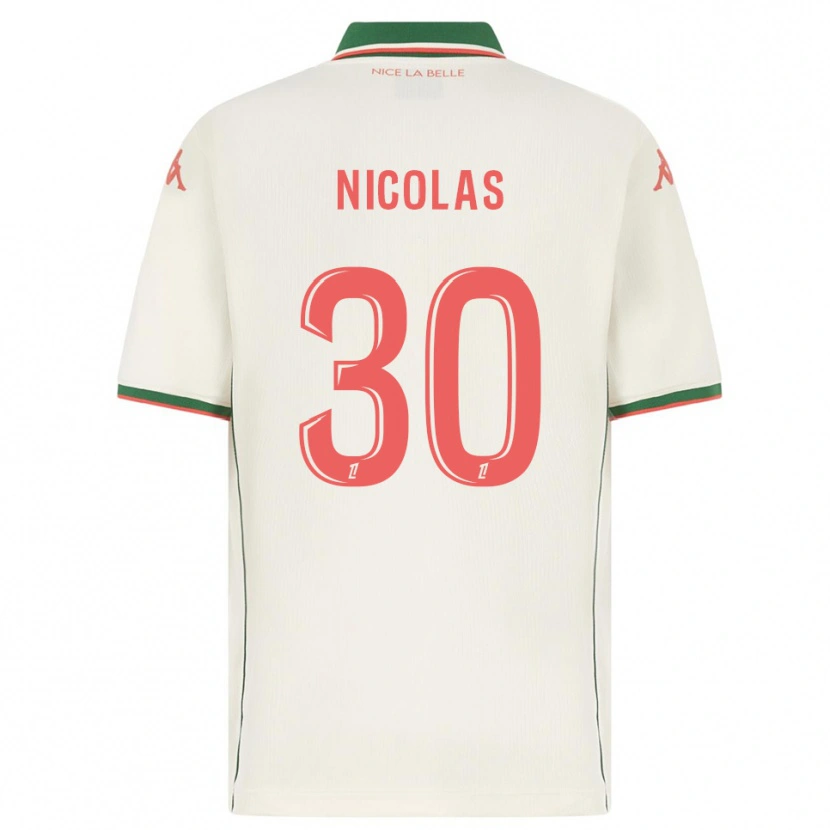 Danxen Kid Lina-Lou Nicolas #30 White Green Away Jersey 2025/26 T-Shirt
