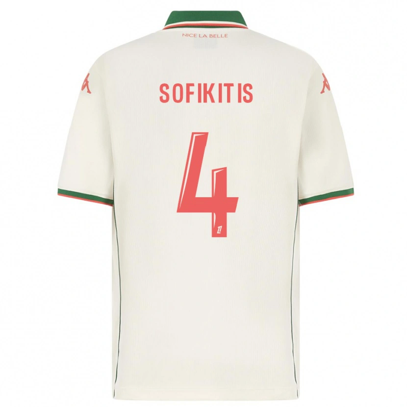 Danxen Kid Yanis Sofikitis #4 White Green Away Jersey 2025/26 T-Shirt