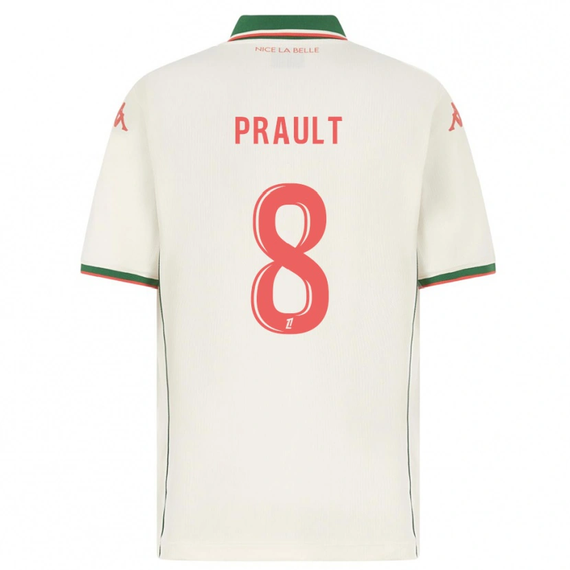 Danxen Kid Jade Prault #8 White Green Away Jersey 2025/26 T-Shirt