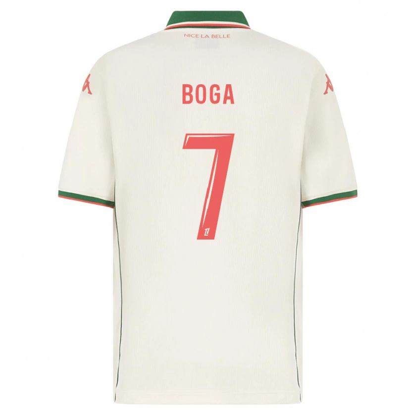 Danxen Kid Jérémie Boga #7 White Green Away Jersey 2025/26 T-Shirt