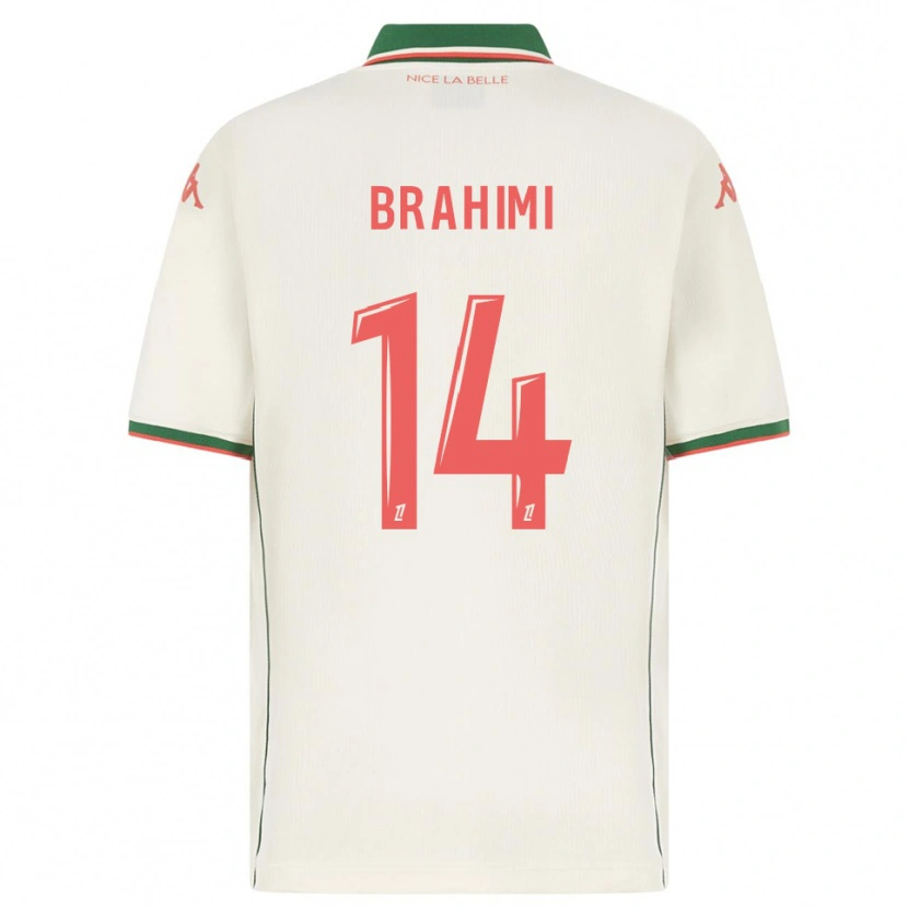 Danxen Kid Billal Brahimi #14 White Green Away Jersey 2025/26 T-Shirt
