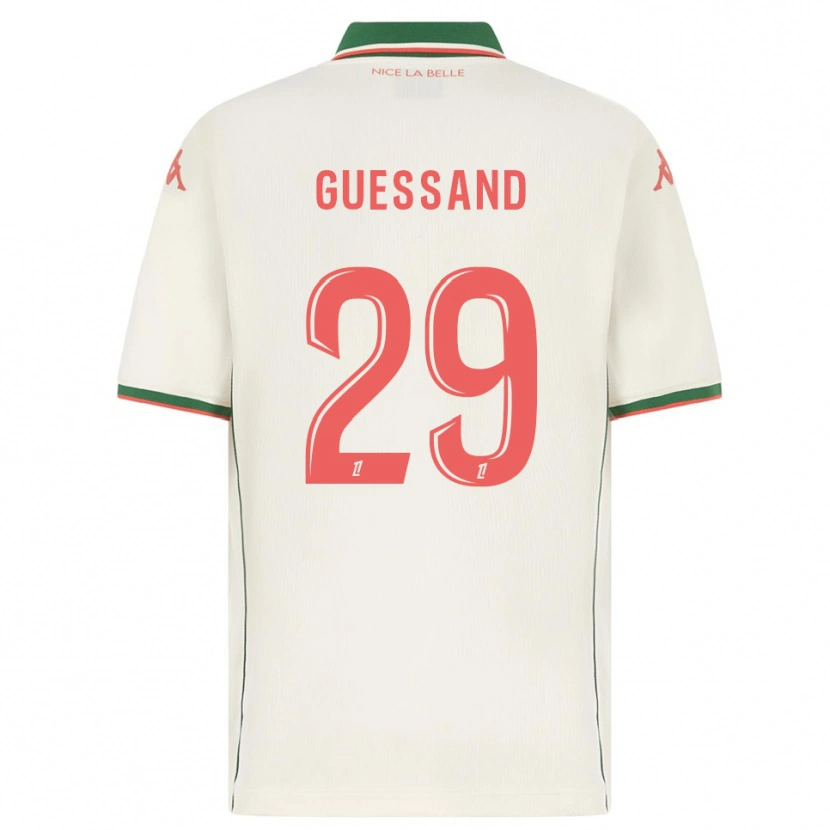 Danxen Kid Evann Guessand #29 White Green Away Jersey 2025/26 T-Shirt