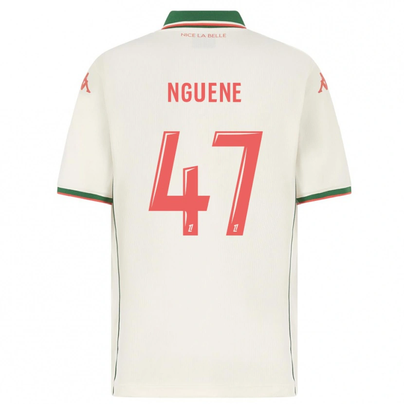 Danxen Kid Bernard Nguene #47 White Green Away Jersey 2025/26 T-Shirt