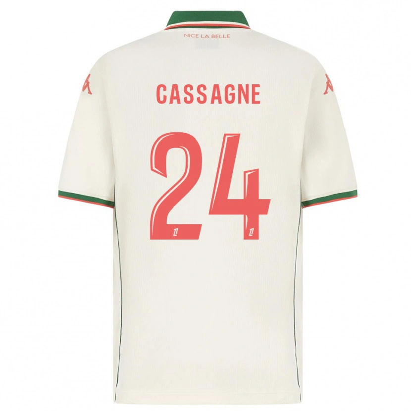 Danxen Kid Léa Cassagne #24 White Green Away Jersey 2025/26 T-Shirt