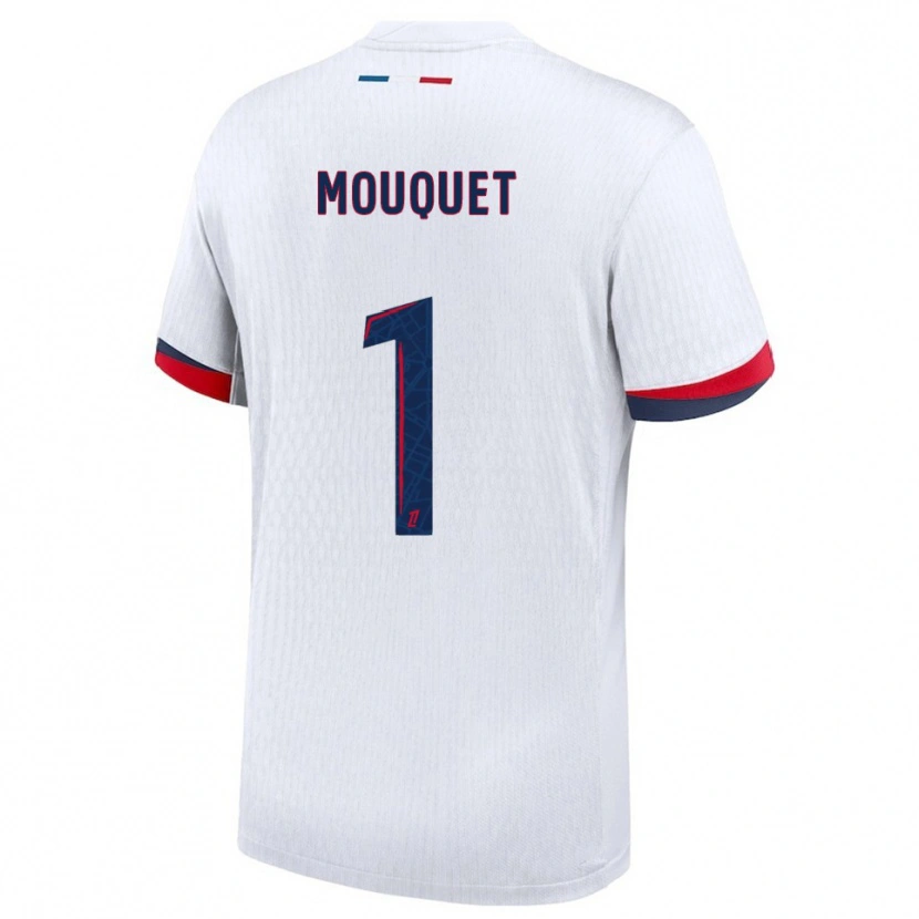 Danxen Kid Louis Mouquet #1 White Red Away Jersey 2025/26 T-Shirt
