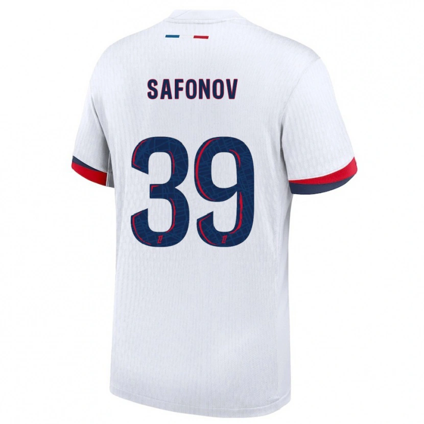 Danxen Kid Matvey Safonov #39 White Red Away Jersey 2025/26 T-Shirt