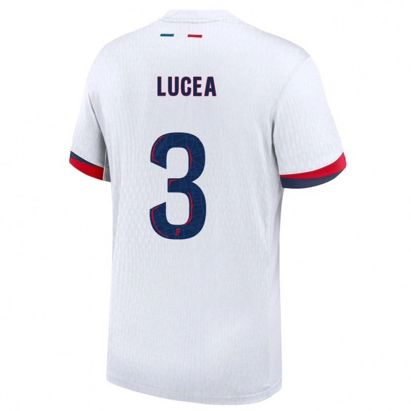 Danxen Kid Dimitri Lucea #3 White Red Away Jersey 2025/26 T-Shirt