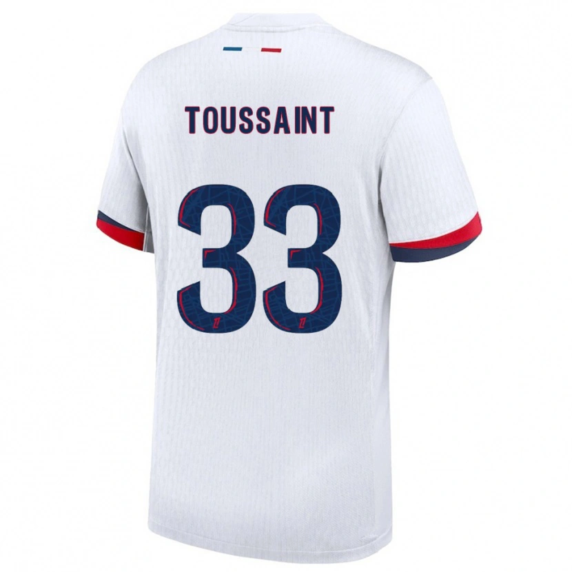 Danxen Kid Océane Toussaint #33 White Red Away Jersey 2025/26 T-Shirt