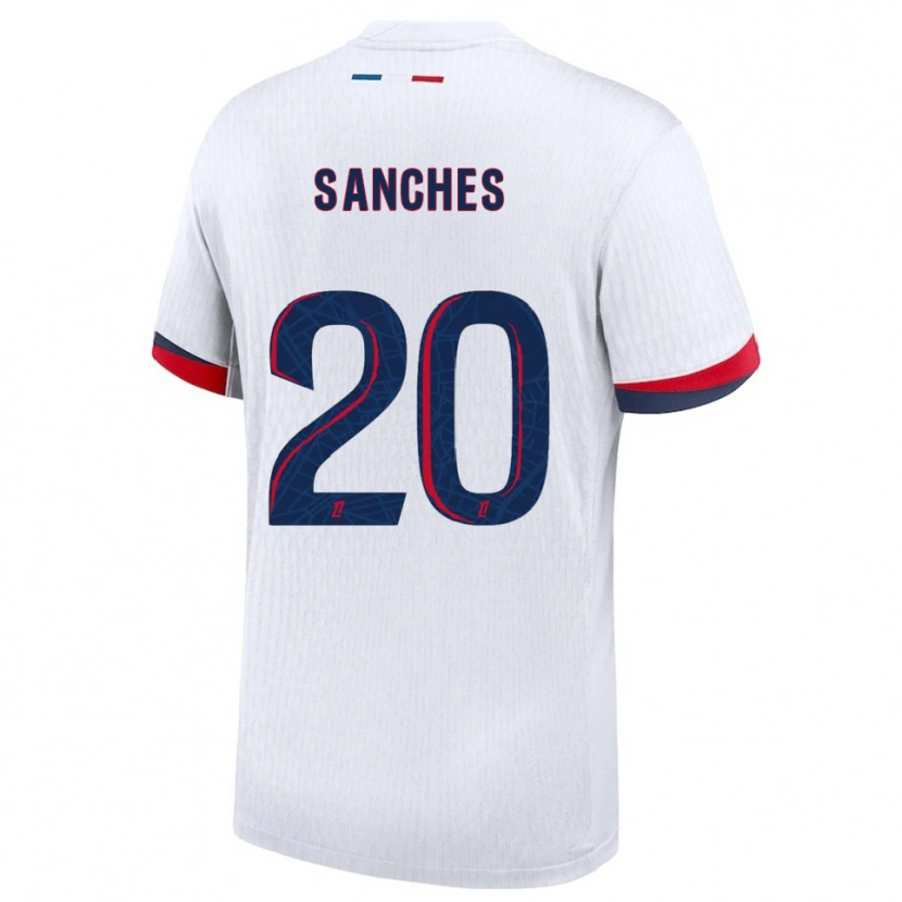 Danxen Kid Cédric Sanches #20 White Red Away Jersey 2025/26 T-Shirt