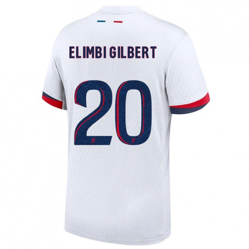 Danxen Kid Tara Elimbi Gilbert #20 White Red Away Jersey 2025/26 T-Shirt