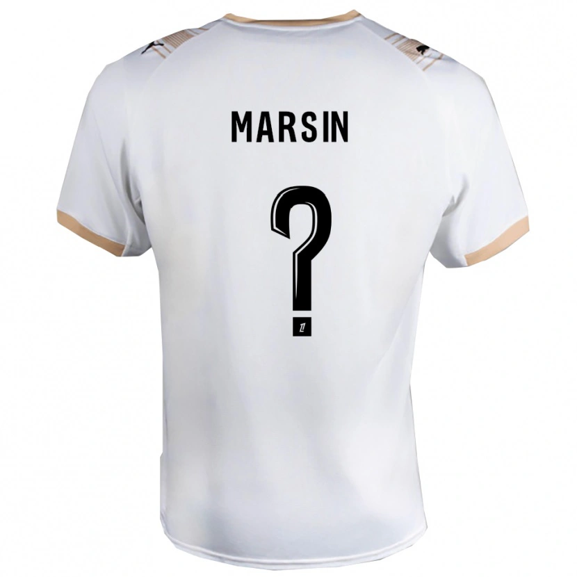 Danxen Kid Antonin Marsin #0 White Black Away Jersey 2025/26 T-Shirt