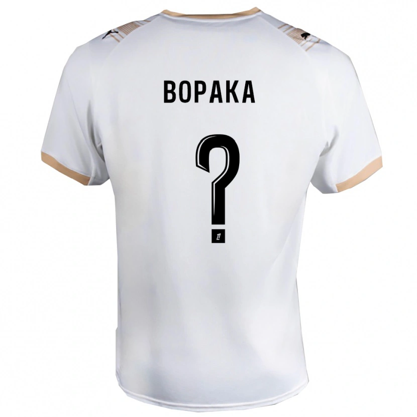 Danxen Kid Yohann Bopaka #0 White Black Away Jersey 2025/26 T-Shirt