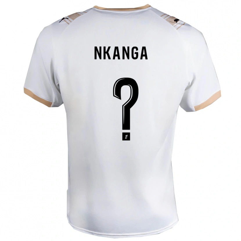 Danxen Kid Dayvin Nkanga #0 White Black Away Jersey 2025/26 T-Shirt