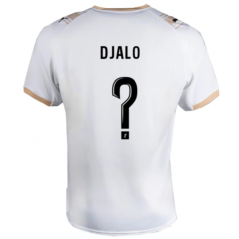 Danxen Kid Mamadu Djaló #0 White Black Away Jersey 2025/26 T-Shirt