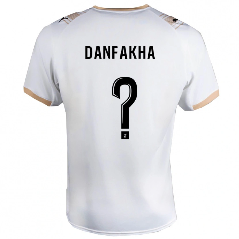 Danxen Kid Dialla Danfakha #0 White Black Away Jersey 2025/26 T-Shirt
