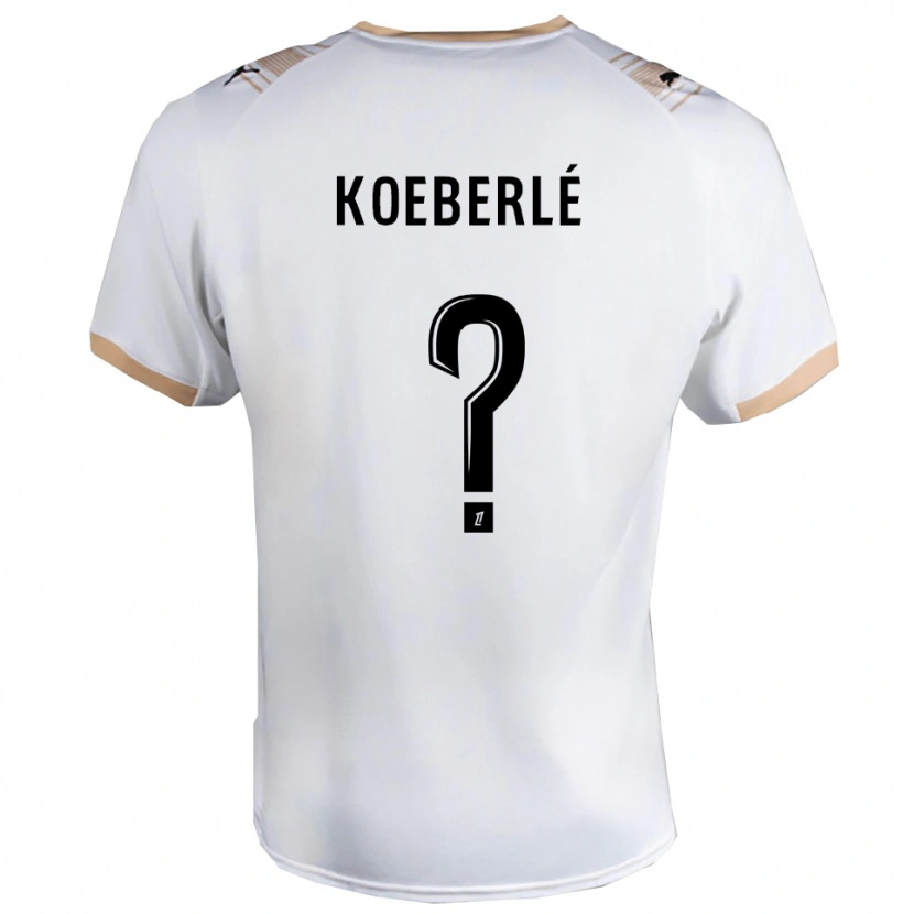 Danxen Kid Samuel Koeberlé #0 White Black Away Jersey 2025/26 T-Shirt