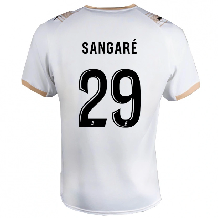 Danxen Kid Hawa Sangaré #29 White Black Away Jersey 2025/26 T-Shirt