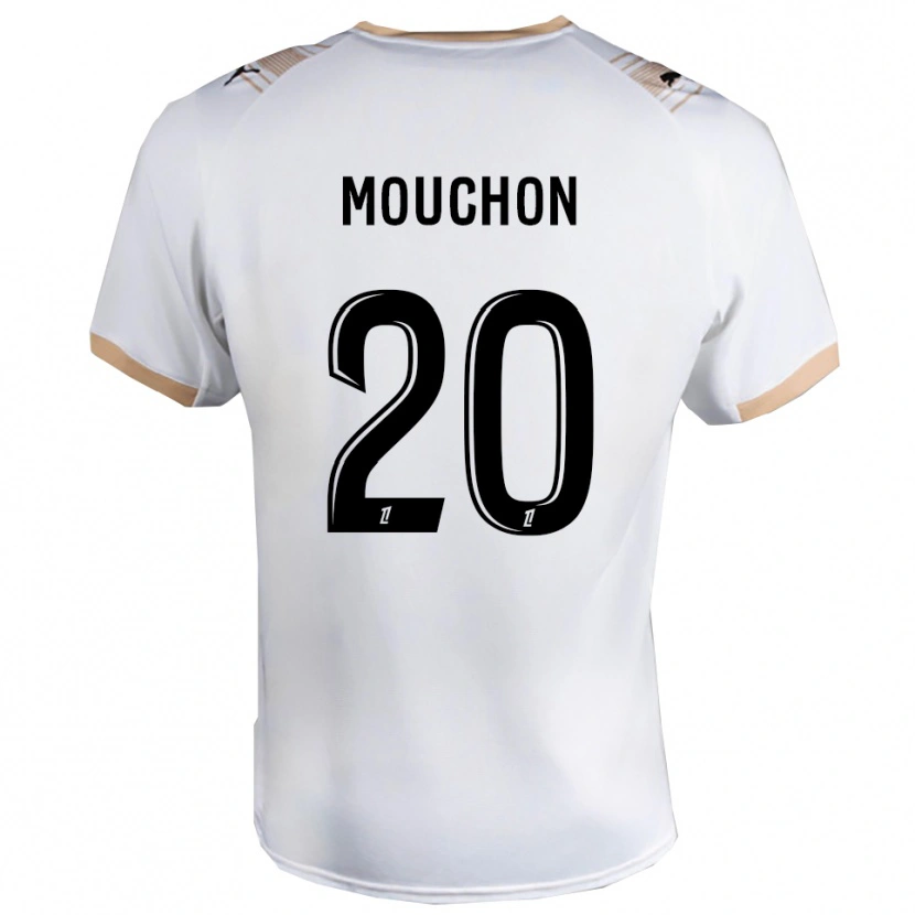 Danxen Kid Noemie Mouchon #20 White Black Away Jersey 2025/26 T-Shirt