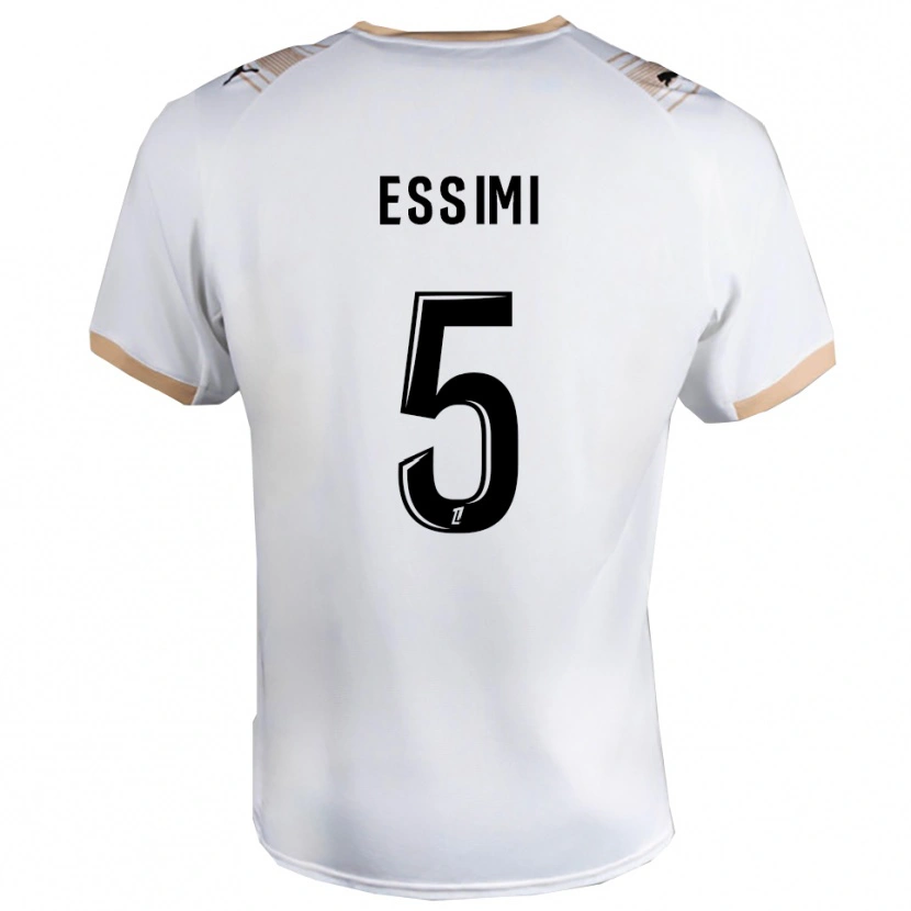 Danxen Kid Marlène Essimi #5 White Black Away Jersey 2025/26 T-Shirt