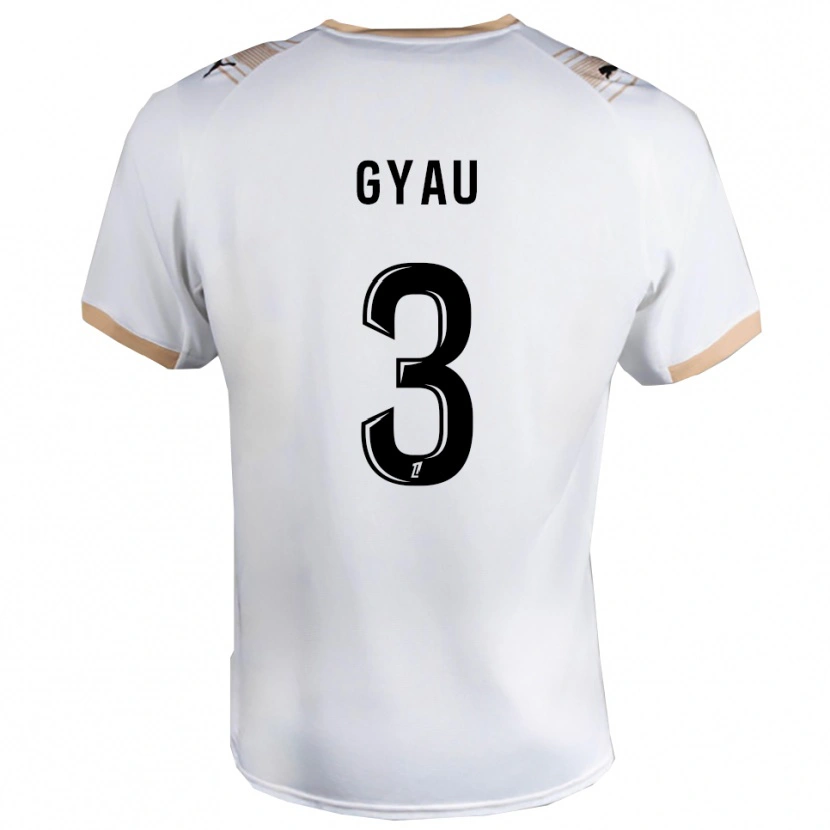 Danxen Kid Mia Gyau #3 White Black Away Jersey 2025/26 T-Shirt
