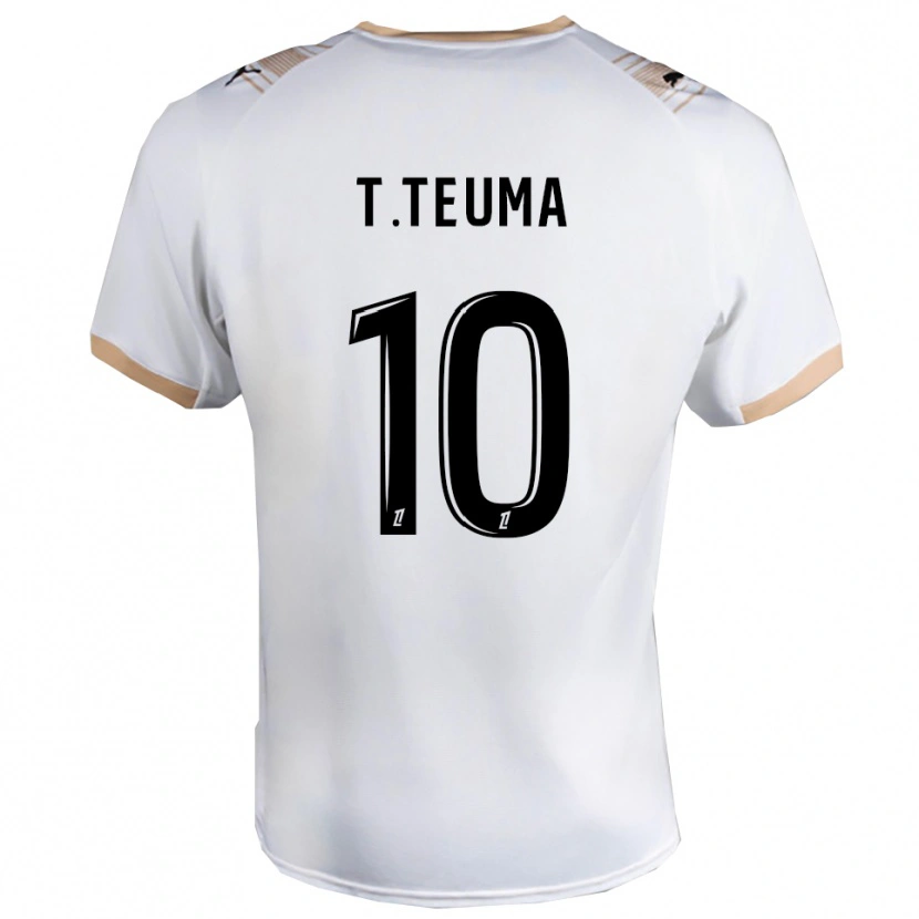 Danxen Kid Teddy Teuma #10 White Black Away Jersey 2025/26 T-Shirt
