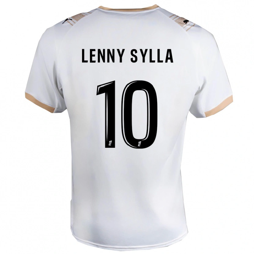 Danxen Kid Lenny Sylla #10 White Black Away Jersey 2025/26 T-Shirt