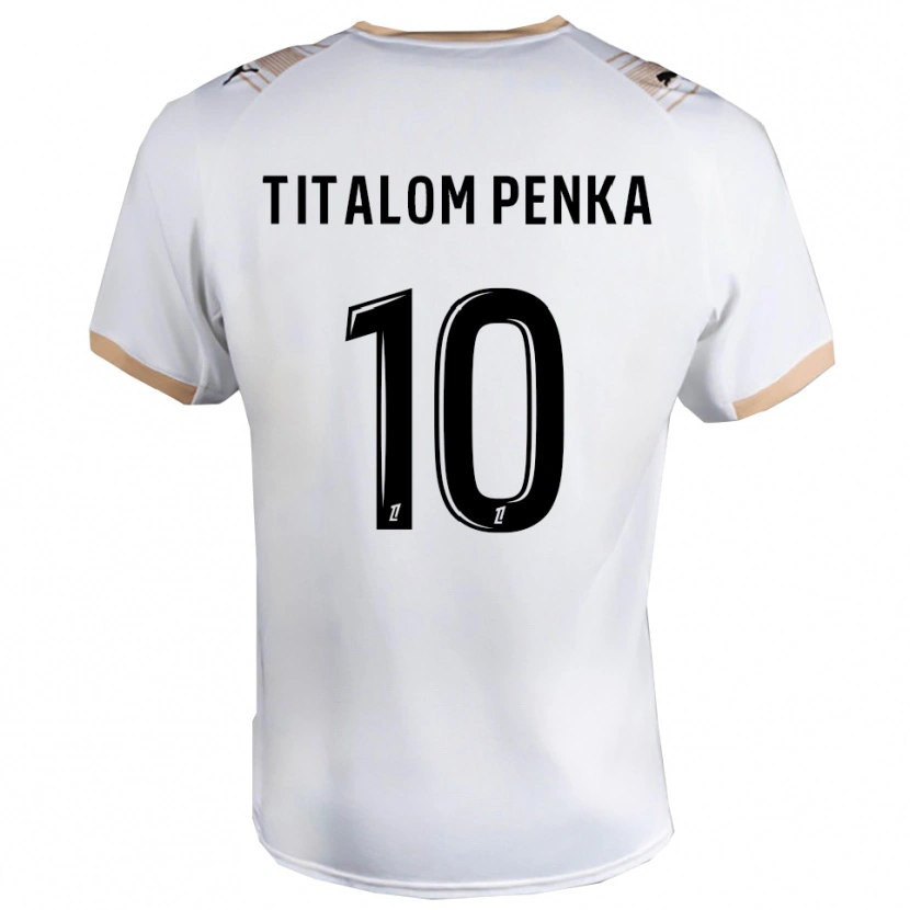 Danxen Kid Mathéo Titalom Penka #10 White Black Away Jersey 2025/26 T-Shirt