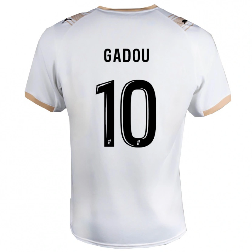 Danxen Kid Arone Gadou #10 White Black Away Jersey 2025/26 T-Shirt