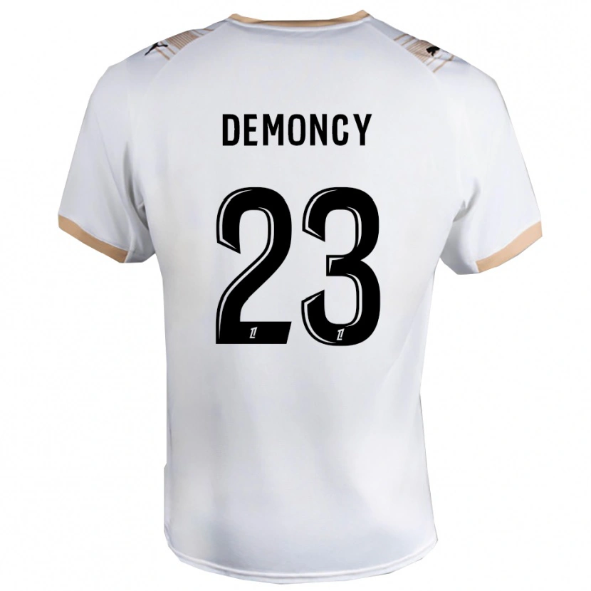 Danxen Kid Yohan Demoncy #23 White Black Away Jersey 2025/26 T-Shirt