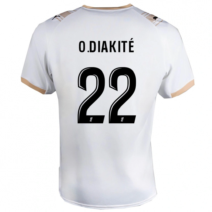 Danxen Kid Oumar Diakité #22 White Black Away Jersey 2025/26 T-Shirt